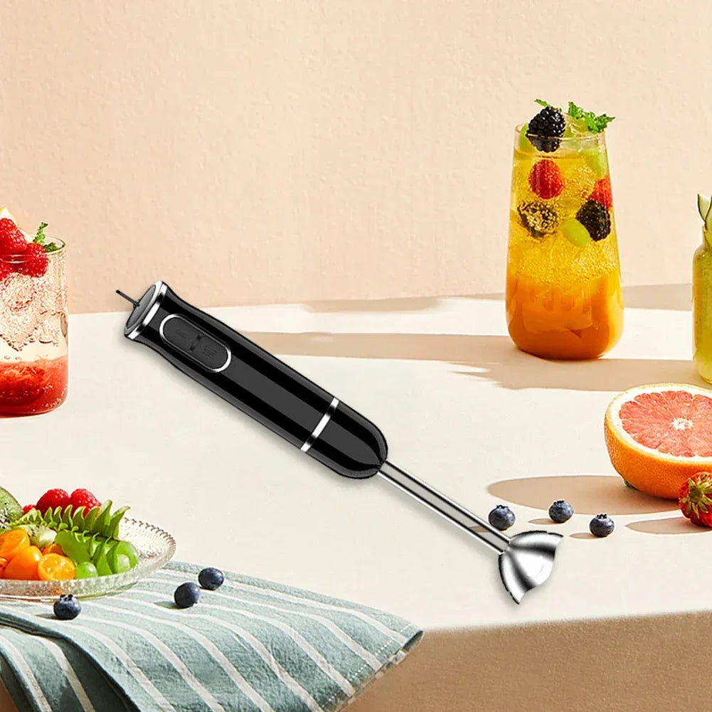 4 in 1 Electric Stick Hand Blender 500W Food Processor 2 Mix Speed Egg Whisk Mixer Juicer Meat Grinder Handheld Stick Mixer Set