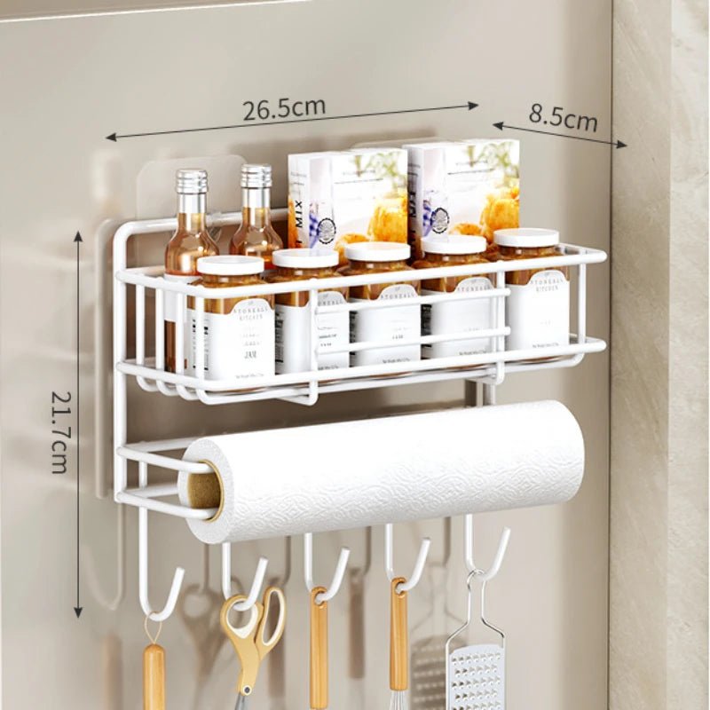 Kitchen Refrigerator Side Shelf Spice Storage Rack Space Saving Kitchen Fridge Shelf Rack Refrigerator Kitchen Organizer Shelf