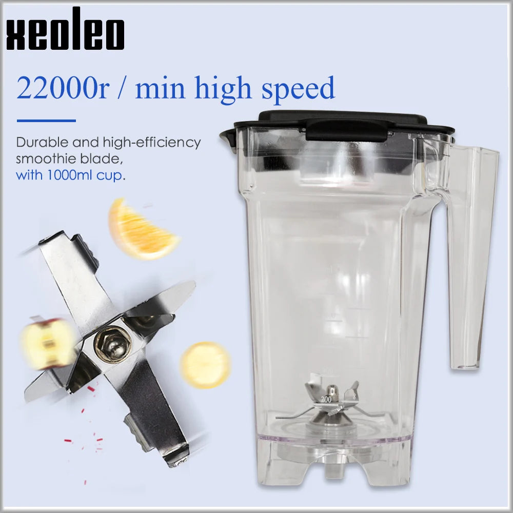 Food Blender Commercial Blender 1500W Sound Insulation Food Processor Smoothie Maker Mute Juicing Machine Food Mixer