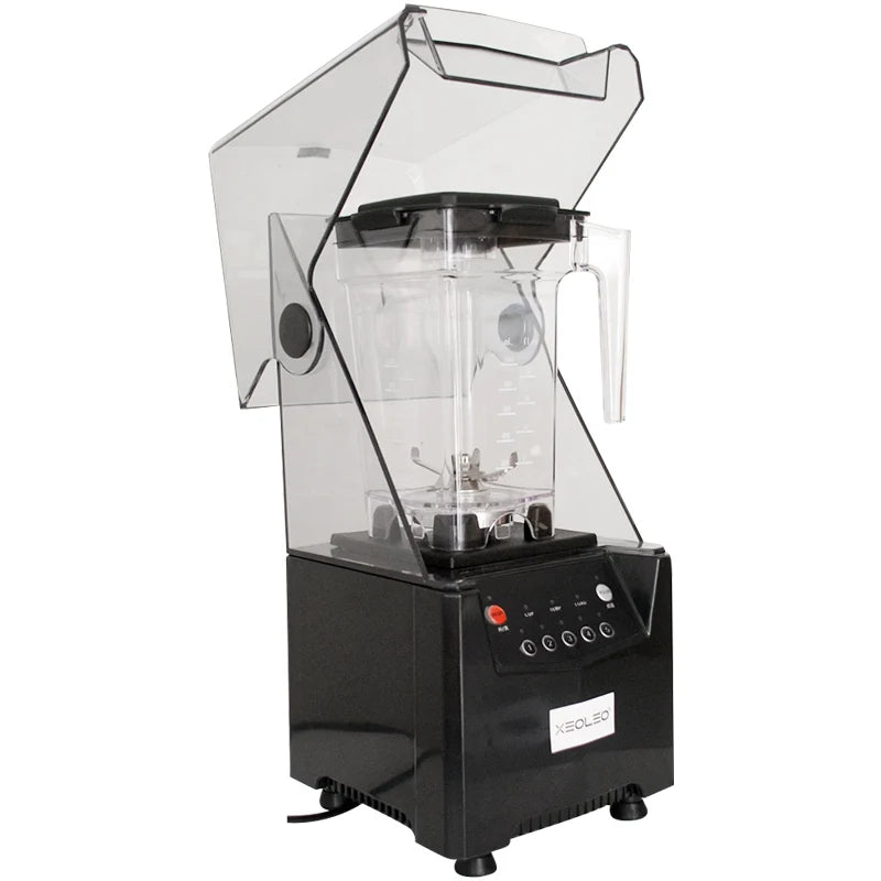 Food Blender Commercial Blender 1500W Sound Insulation Food Processor Smoothie Maker Mute Juicing Machine Food Mixer
