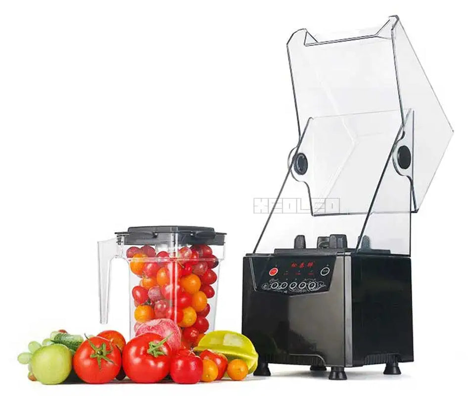 Food Blender Commercial Blender 1500W Sound Insulation Food Processor Smoothie Maker Mute Juicing Machine Food Mixer