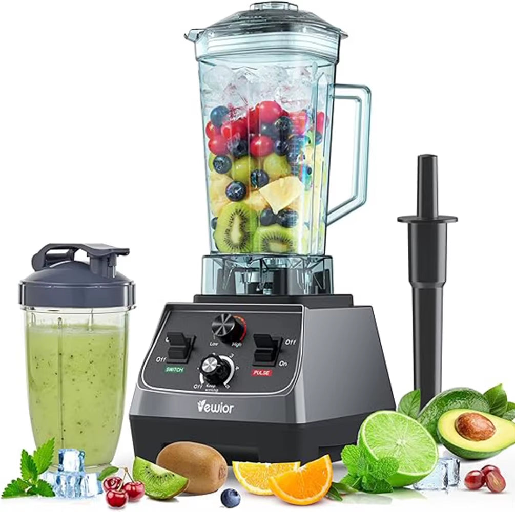 2200W Blenders for Kitchen, Professional Blender with 68Oz Tritan Container & 27Oz To-Go Cup Countertop Blender for Shakes